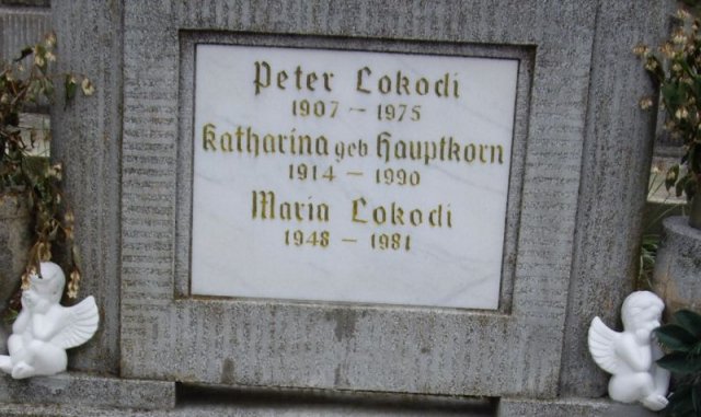 Lokodi Peter 1907-1975 Hauptkorn Katharina 1914-1990 Grabstein